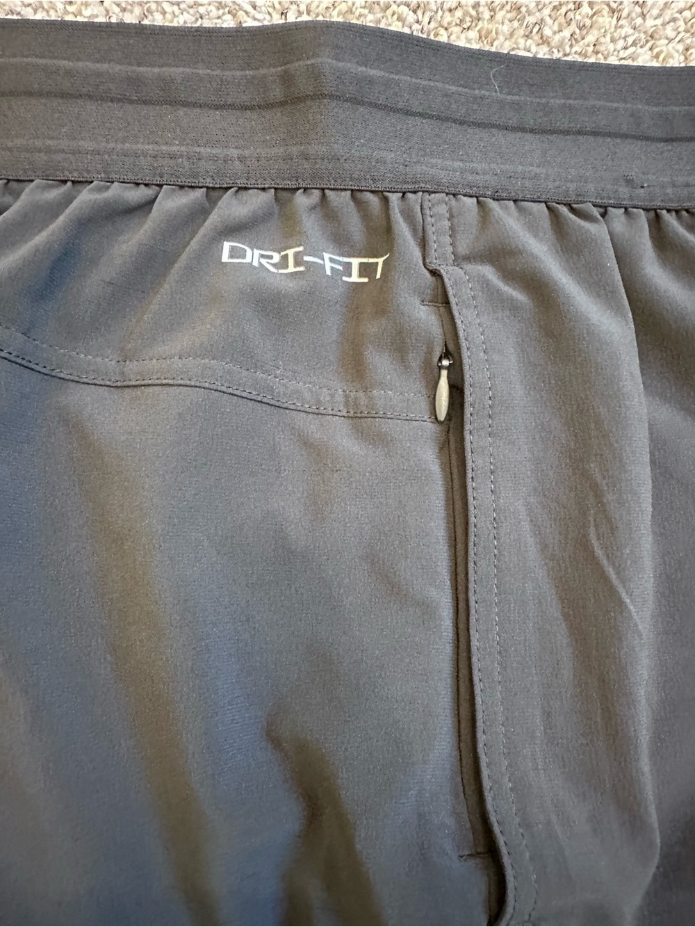 Nike Men’s Black Athletic Shorts with Yellow Swoosh and Oregon Ducks Logo - Picture 6 of 7